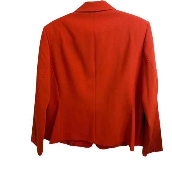 Calvin Klein Orange Blazer with Notched Lapel - Picture 3 of 6